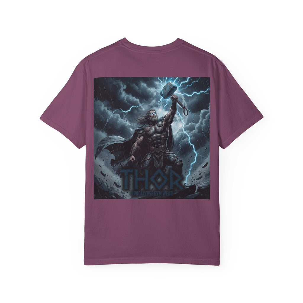 Thor Lightning Illustration T-Shirt | Mythic Norse God Tee