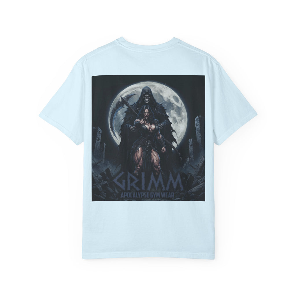 Grimm Apocalypse T-Shirt | Dark Fantasy Skull Chest Logo