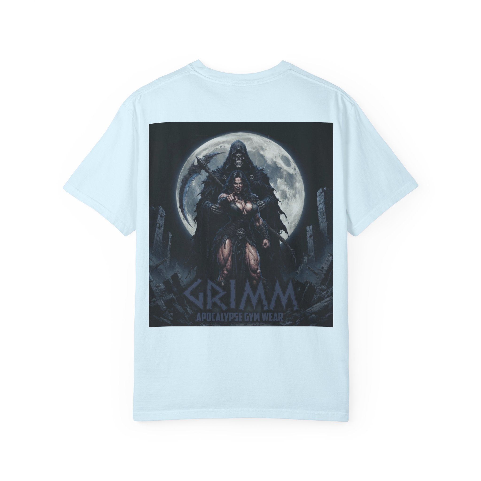Grimm Apocalypse T-Shirt | Dark Fantasy Skull Chest Logo