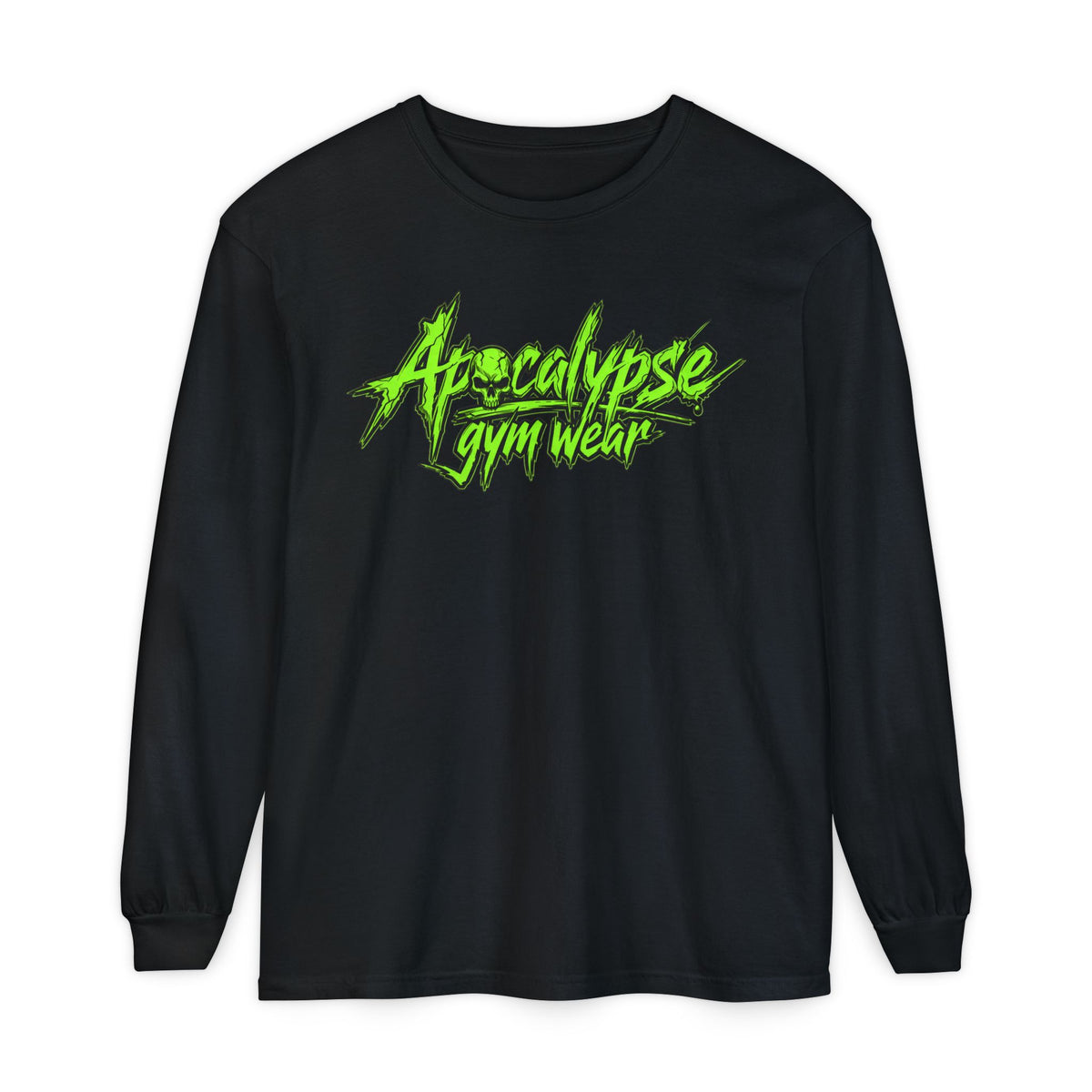 Toxic Green Chisel Oversized Heavyweight Gym Long Sleeve | Apocalypse Gym Wear Pump Cover