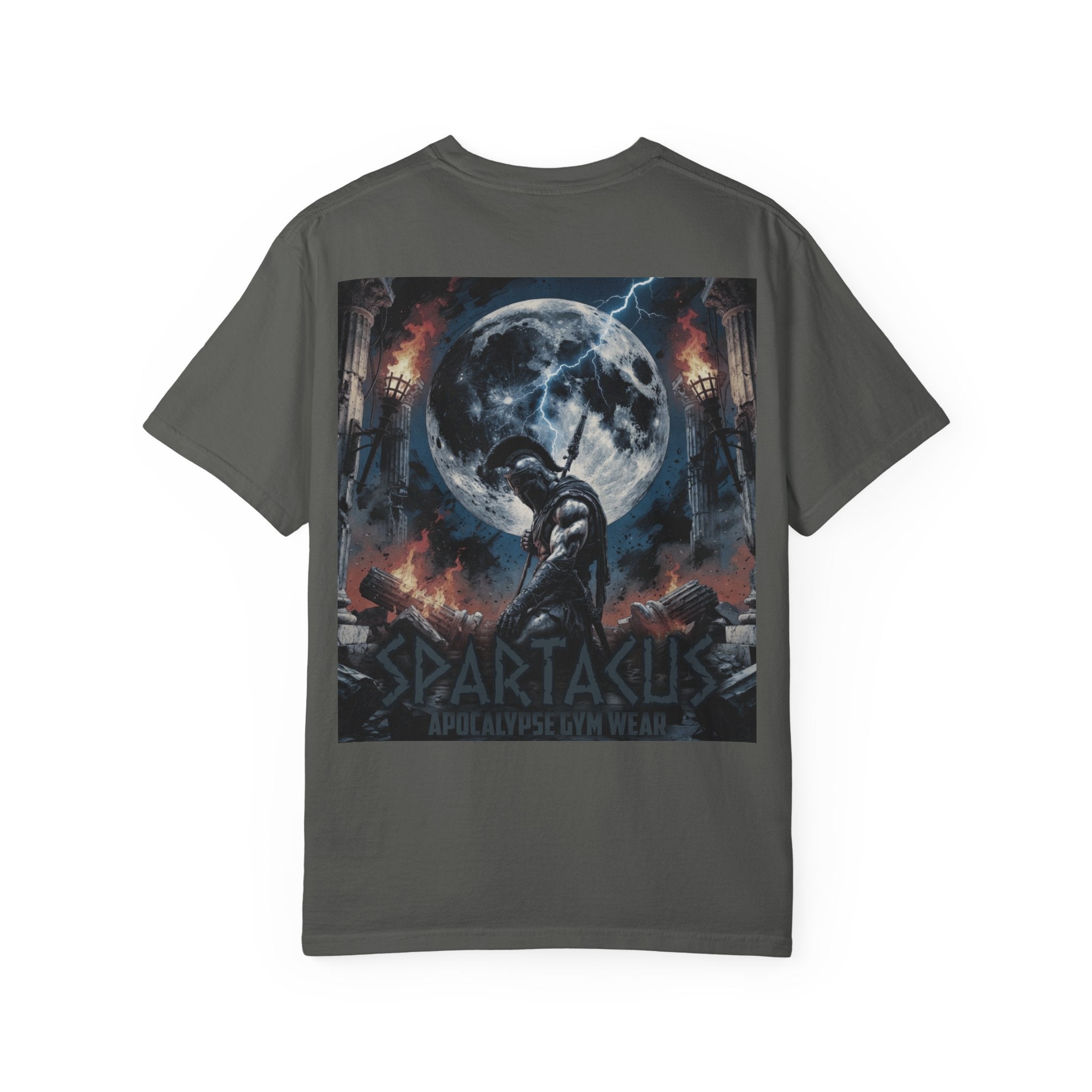 Spartacus Apocalypse Gym Wear - Kneeling Warrior Lifting Shirt - Heavyweight Mythology Pump Cover - Ancient Strength Bodybuilding Tee