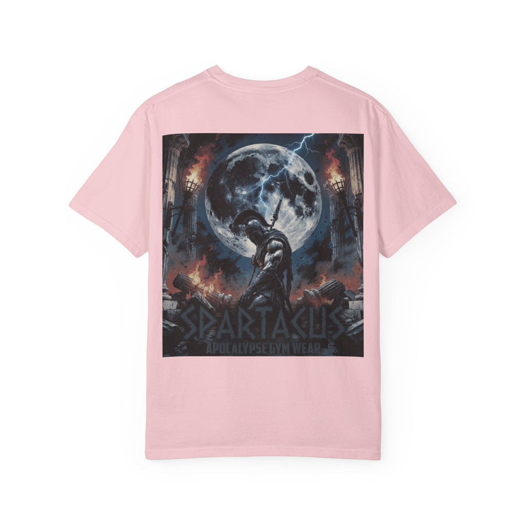Spartacus Apocalypse Gym Wear - Kneeling Warrior Lifting Shirt - Heavyweight Mythology Pump Cover - Ancient Strength Bodybuilding Tee