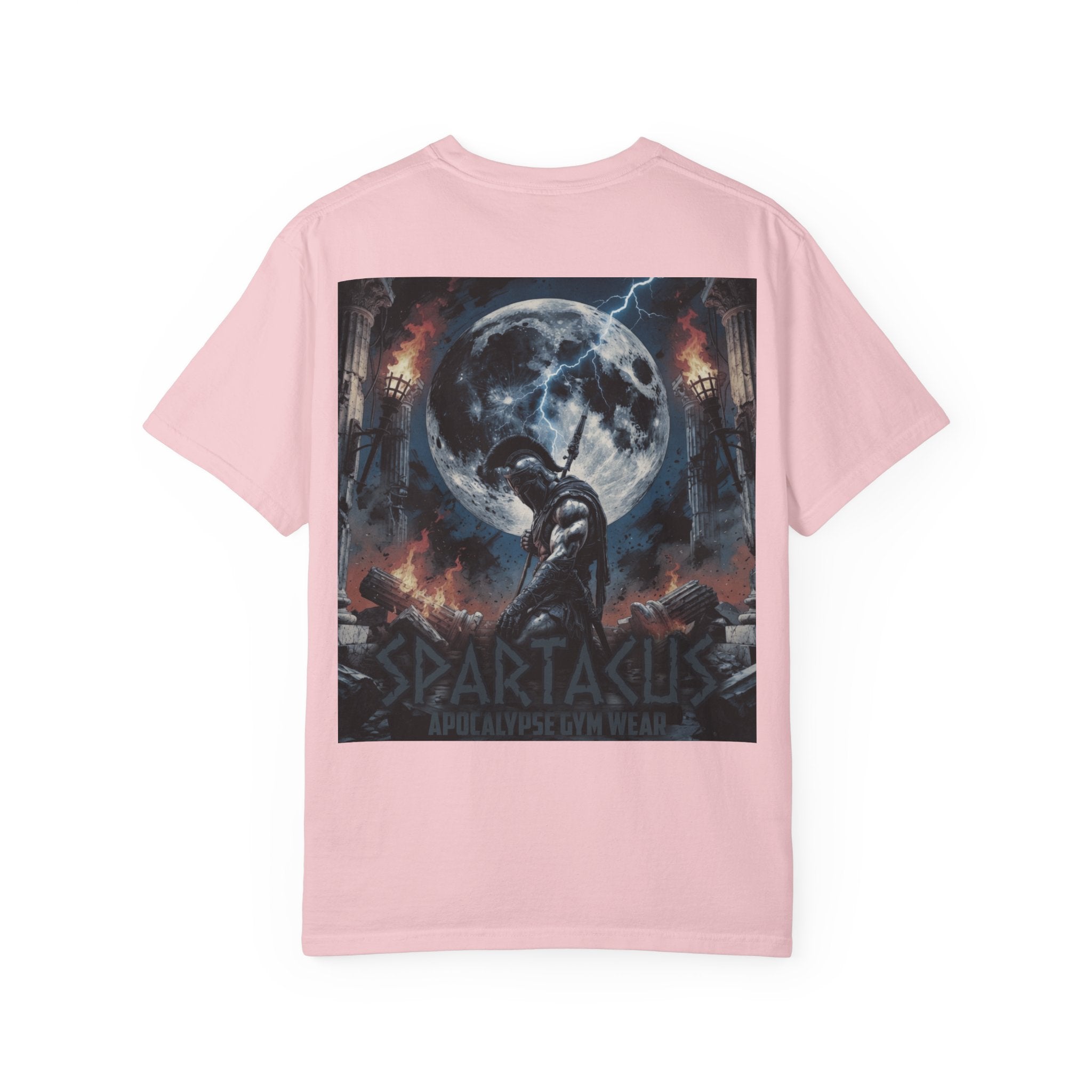 Spartacus Apocalypse Gym Wear - Kneeling Warrior Lifting Shirt - Heavyweight Mythology Pump Cover - Ancient Strength Bodybuilding Tee