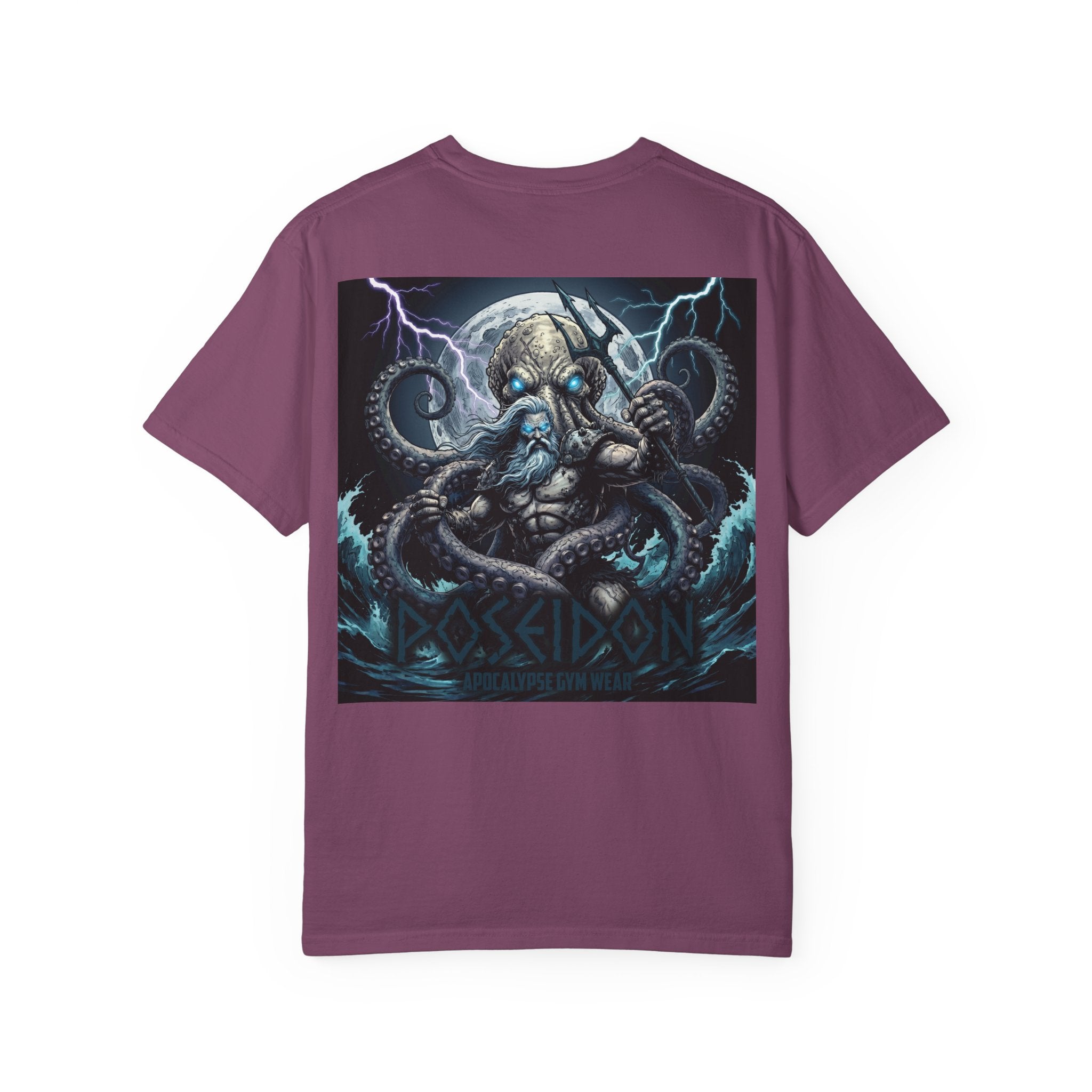 Poseidon Apocalypse octopus crewneck T-shirt | Mythic Sea Monster graphic tee