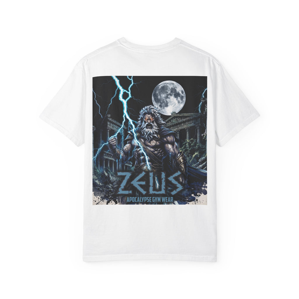 Zeus Apocalypse Pump Cover | Heavyweight Greek Mythology Gym Shirt | Dark Aesthetic Lifting Tee
