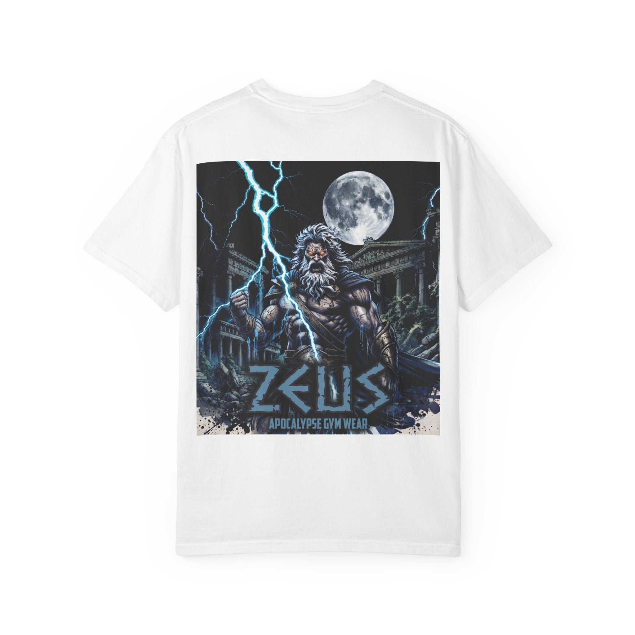 Zeus Apocalypse Pump Cover | Heavyweight Greek Mythology Gym Shirt | Dark Aesthetic Lifting Tee