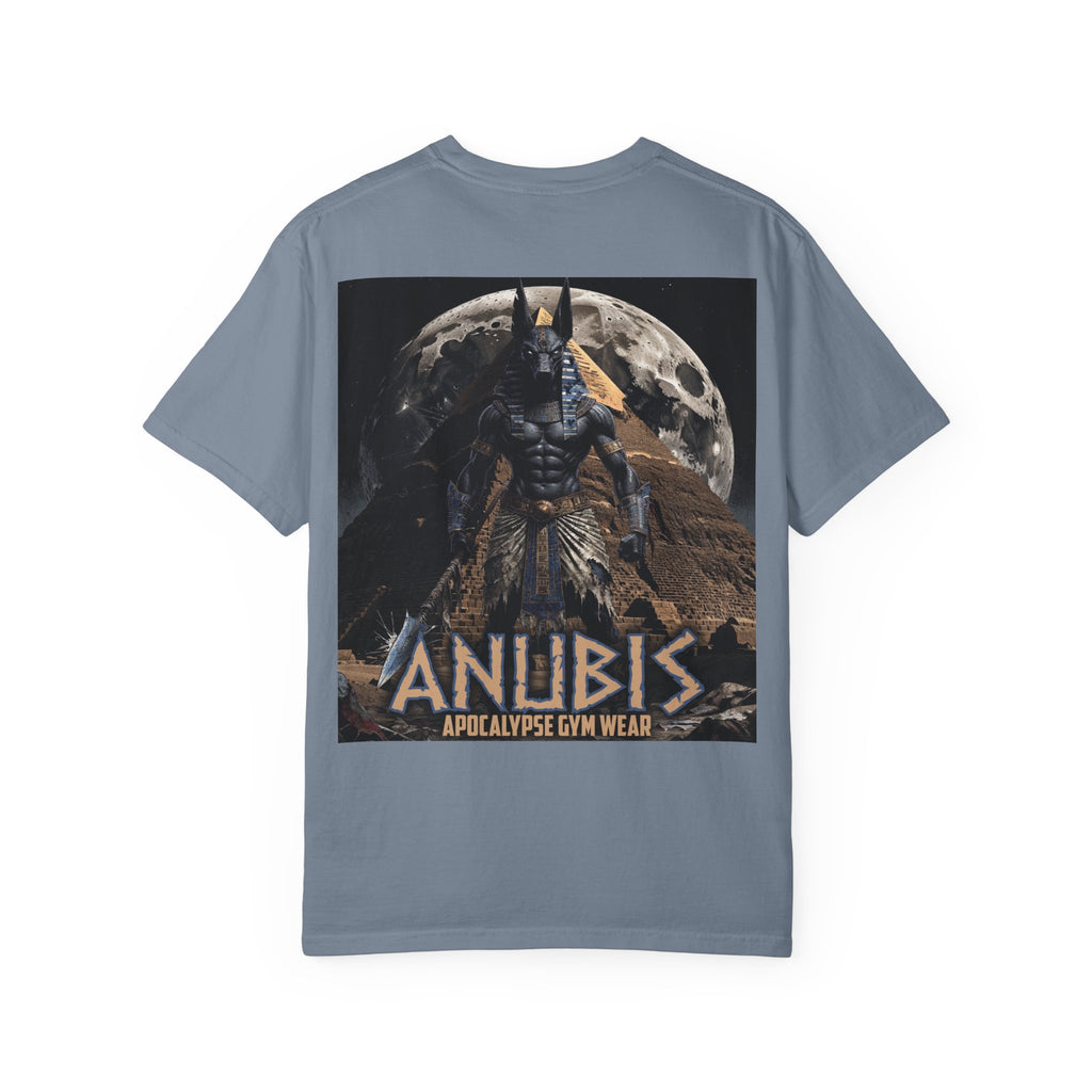 Anubis Bodybuilding Shirt, Gym Pump Cover, Egyptian Myth Graphic Tee, Heavyweight Cotton Workout T-Shirt, Apocalyptic Fitness Apparel