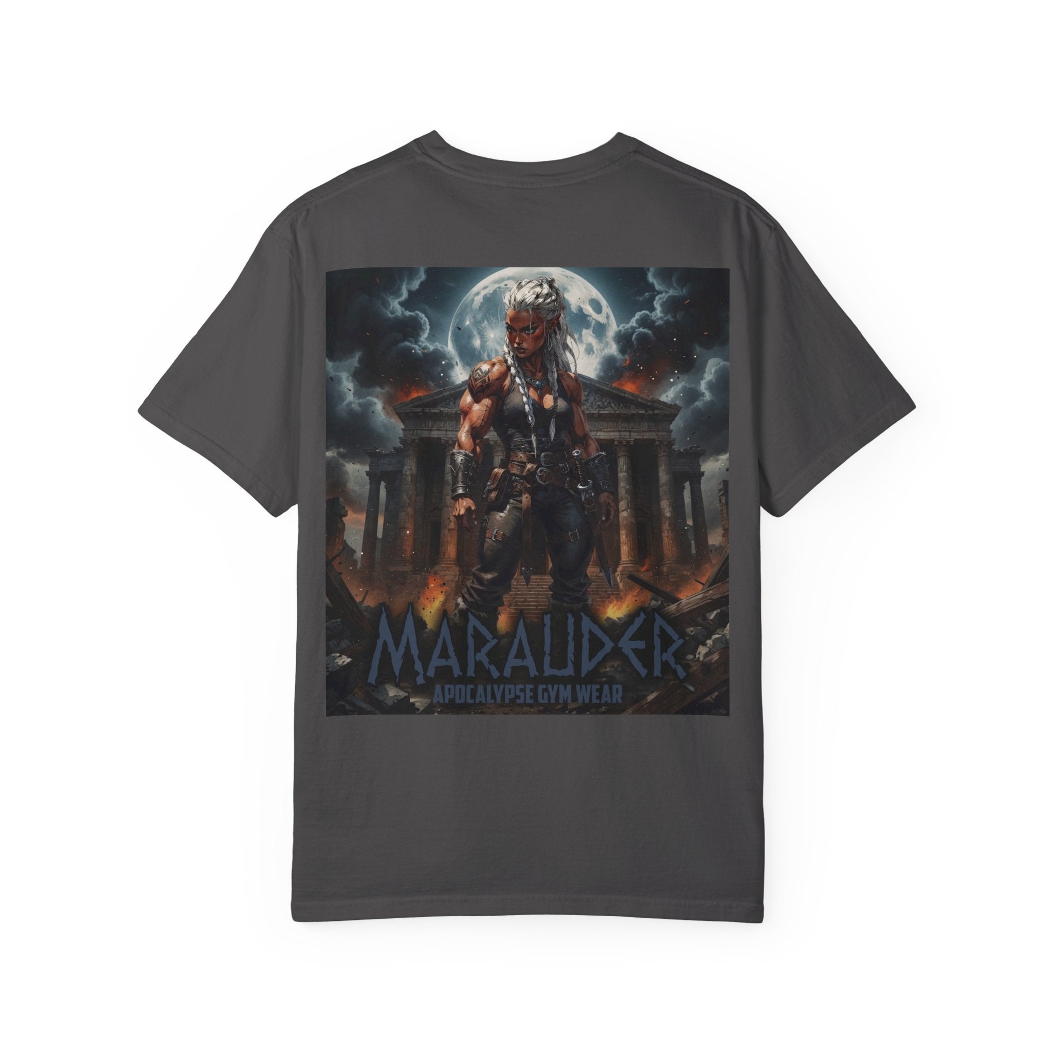 Apocalypse Marauder Pump Cover - Heavyweight Bodybuilding Shirt - Dark Fantasy Gym Wear - Oversized Powerlifting Graphic Tee
