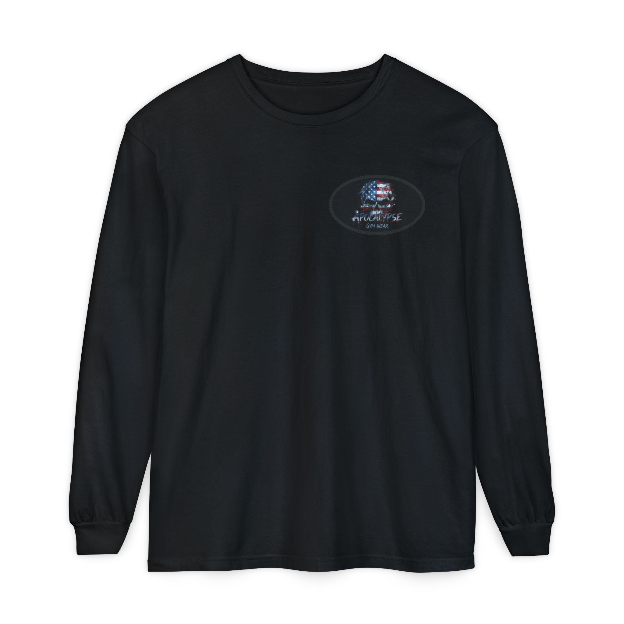 Patriotic Skull Heavyweight Long Sleeve and Pump Cover