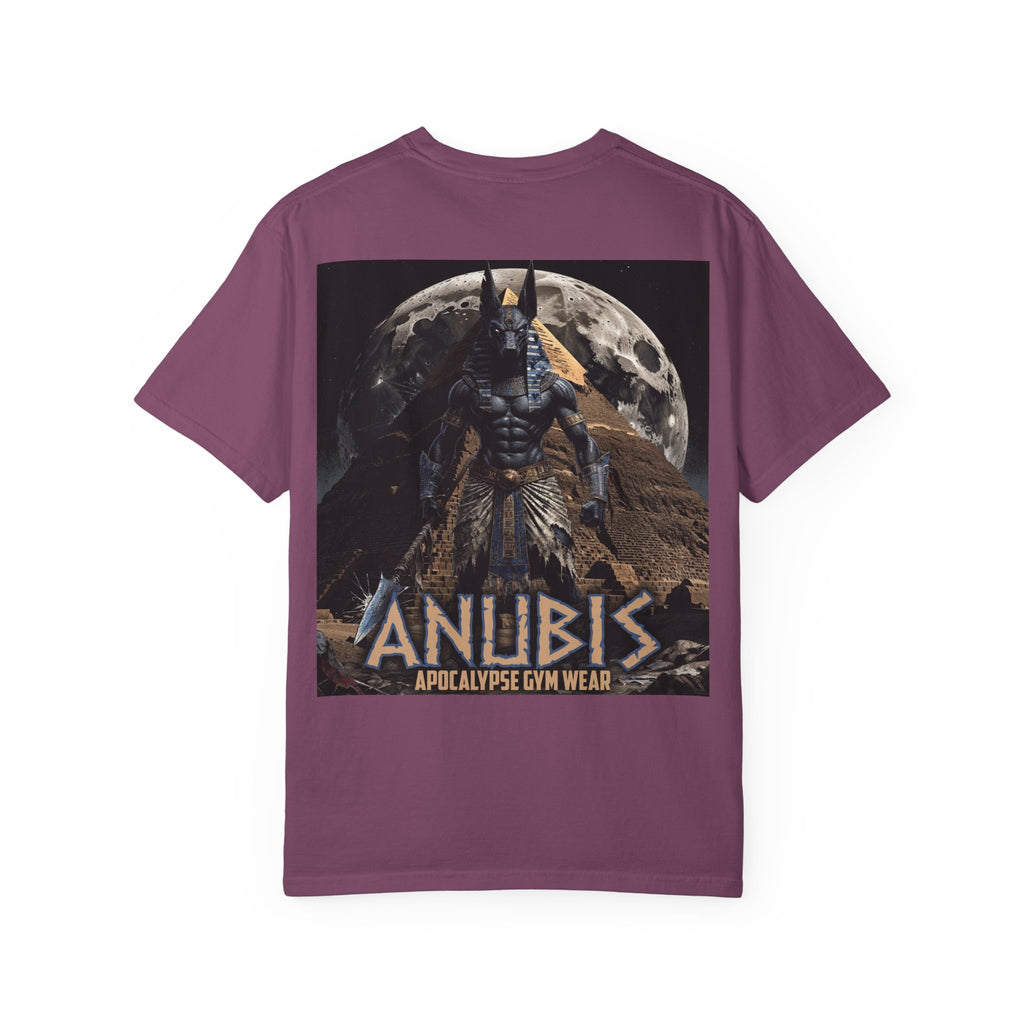 Anubis Bodybuilding Shirt, Gym Pump Cover, Egyptian Myth Graphic Tee, Heavyweight Cotton Workout T-Shirt, Apocalyptic Fitness Apparel