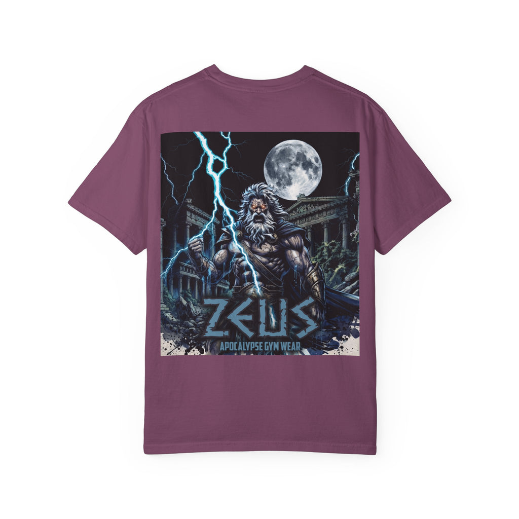 Zeus Apocalypse Pump Cover | Heavyweight Greek Mythology Gym Shirt | Dark Aesthetic Lifting Tee