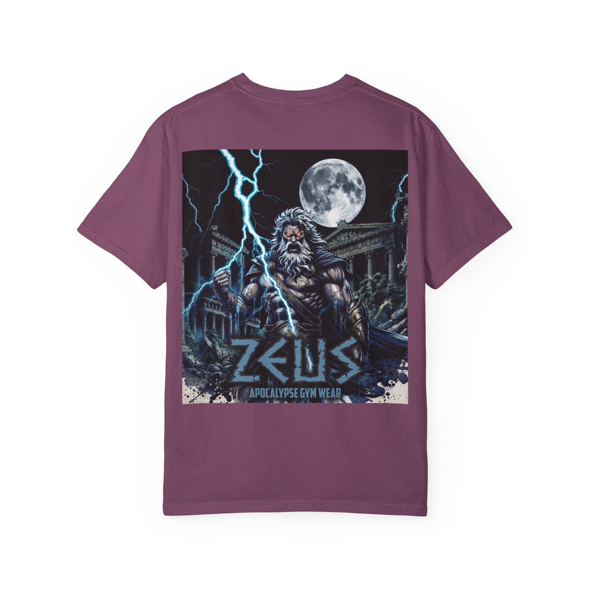Zeus Apocalypse Pump Cover | Heavyweight Greek Mythology Gym Shirt | Dark Aesthetic Lifting Tee