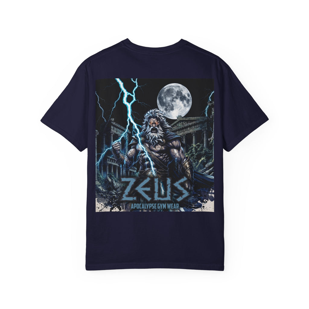 Zeus Apocalypse Pump Cover | Heavyweight Greek Mythology Gym Shirt | Dark Aesthetic Lifting Tee