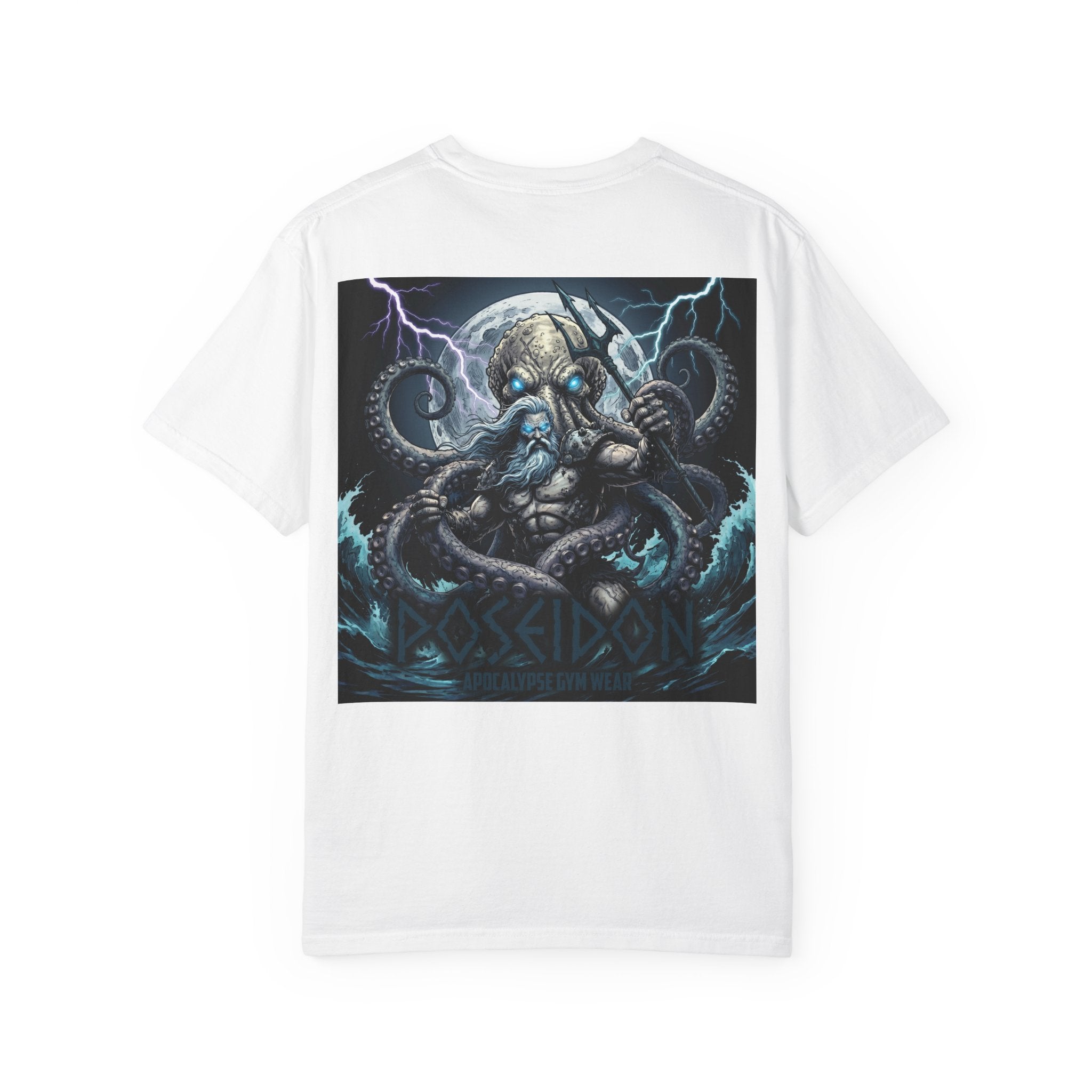 Poseidon Apocalypse octopus crewneck T-shirt | Mythic Sea Monster graphic tee