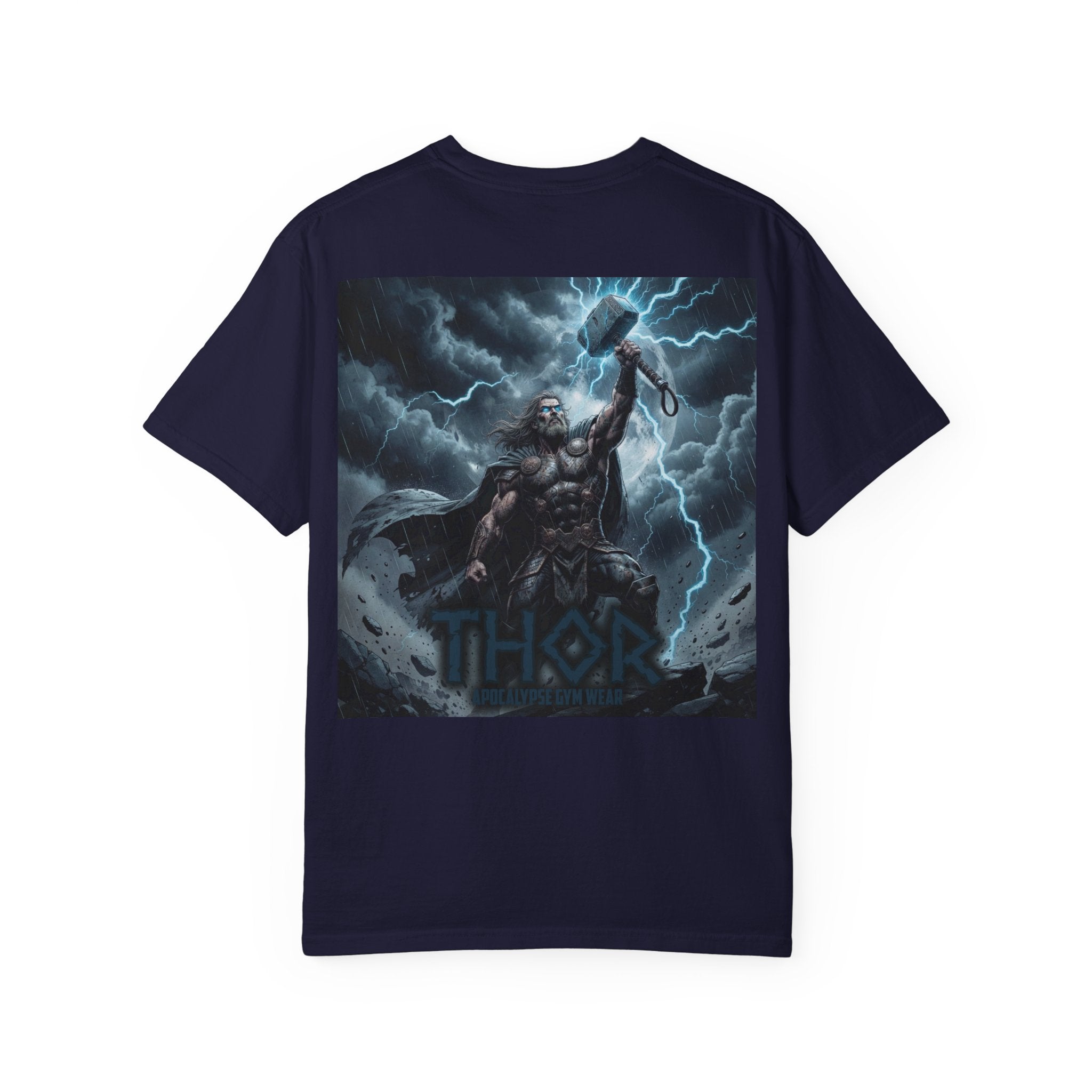 Thor Lightning Illustration T-Shirt | Mythic Norse God Tee
