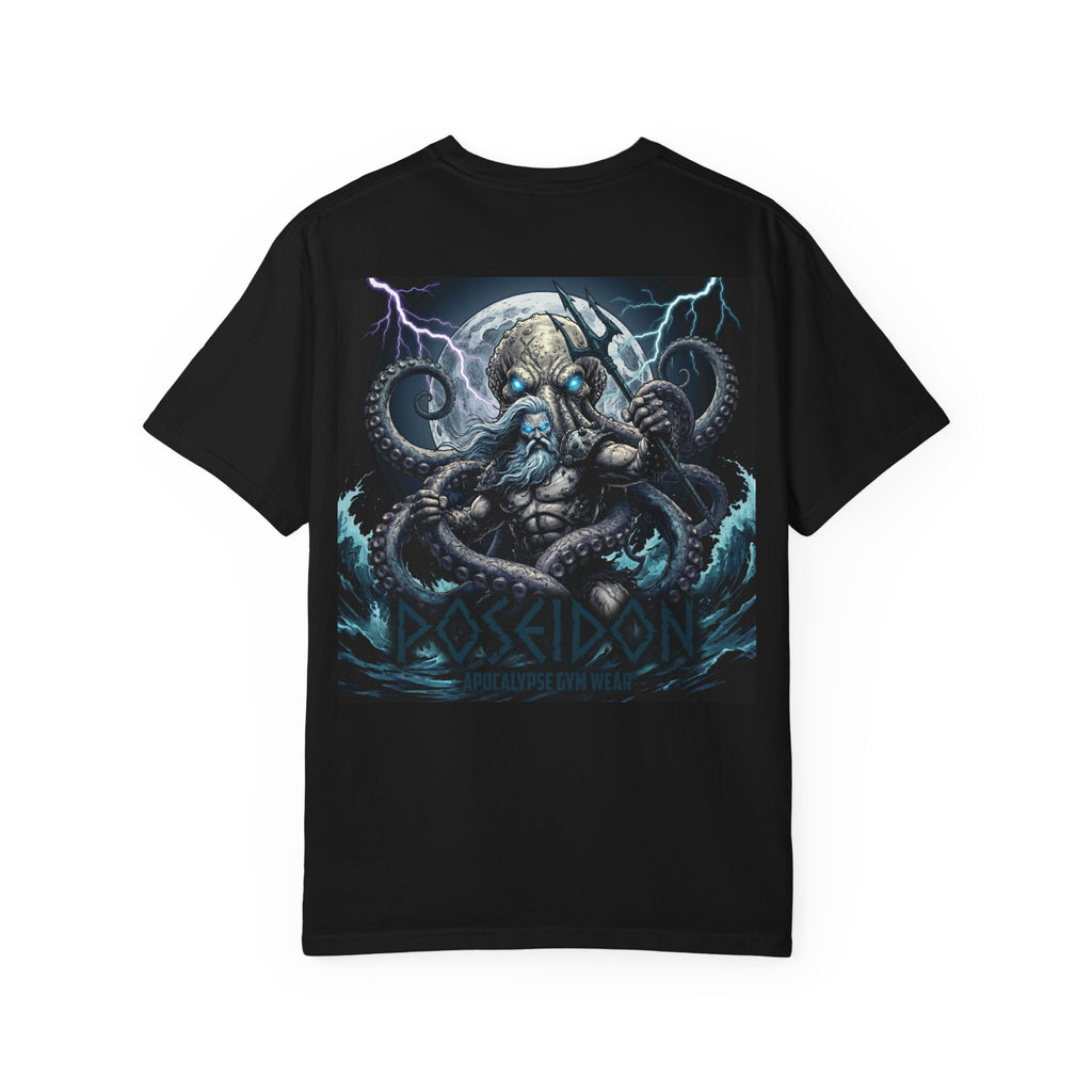Poseidon Apocalypse octopus crewneck T-shirt | Mythic Sea Monster graphic tee