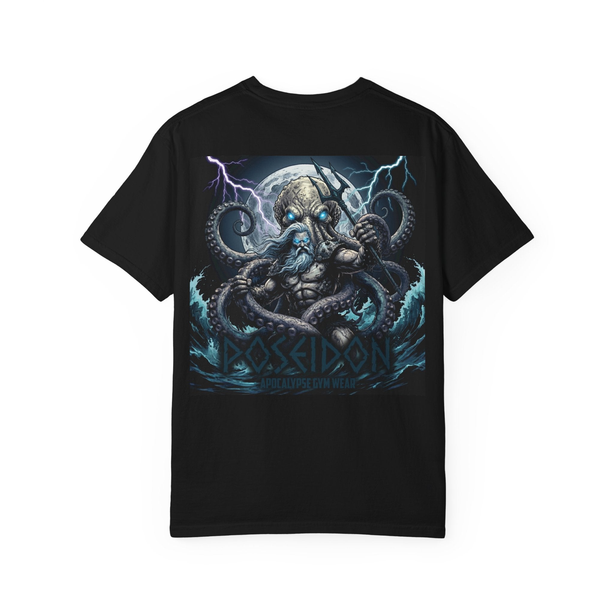 Poseidon Apocalypse octopus crewneck T-shirt | Mythic Sea Monster graphic tee