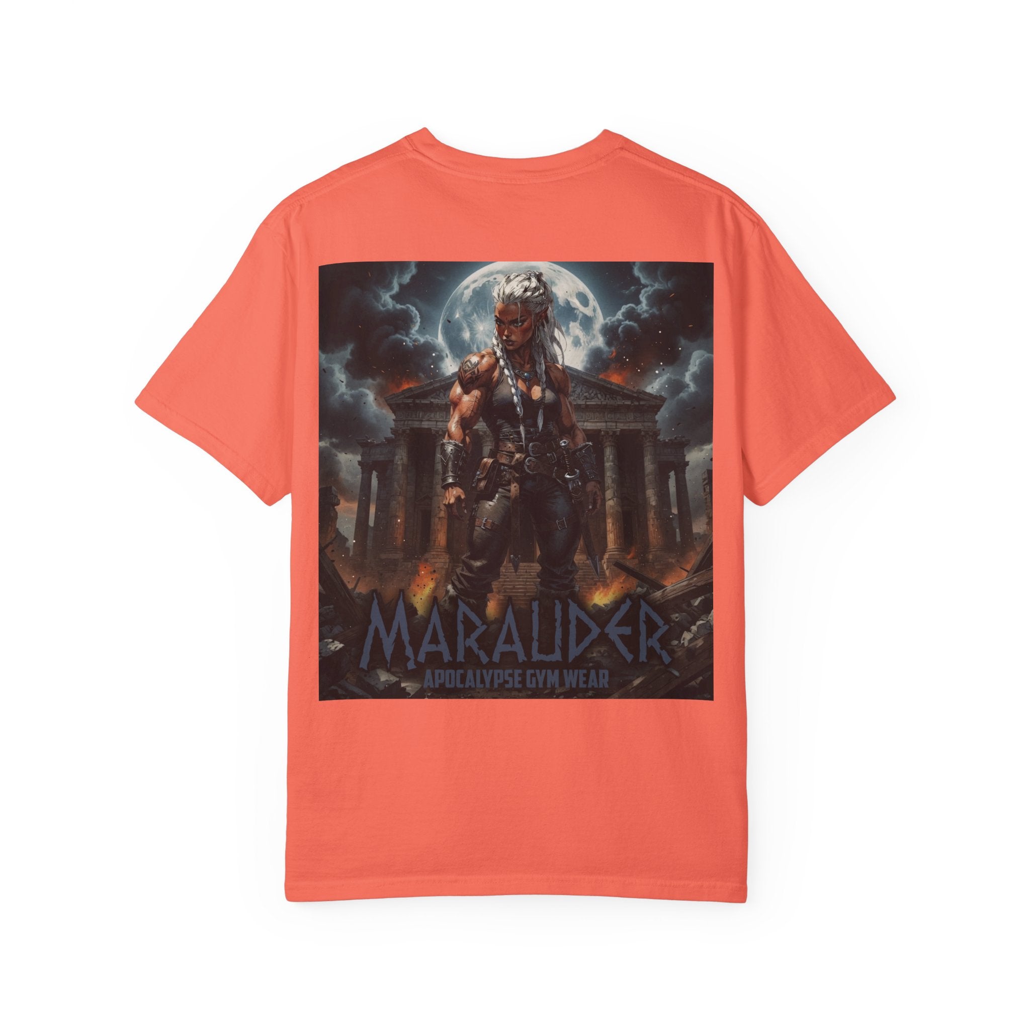 Apocalypse Marauder Pump Cover - Heavyweight Bodybuilding Shirt - Dark Fantasy Gym Wear - Oversized Powerlifting Graphic Tee