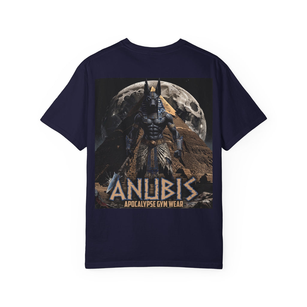 Anubis Bodybuilding Shirt, Gym Pump Cover, Egyptian Myth Graphic Tee, Heavyweight Cotton Workout T-Shirt, Apocalyptic Fitness Apparel