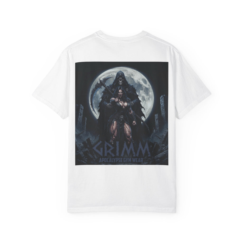 Grimm Apocalypse T-Shirt | Dark Fantasy Skull Chest Logo