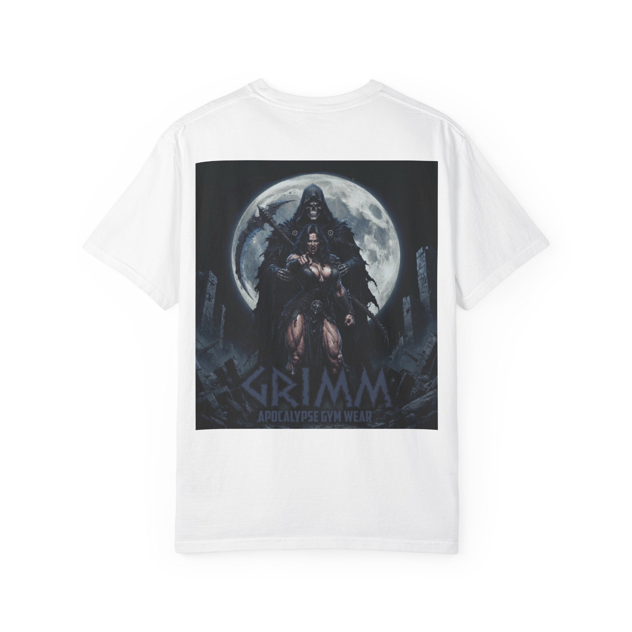 Grimm Apocalypse T-Shirt | Dark Fantasy Skull Chest Logo