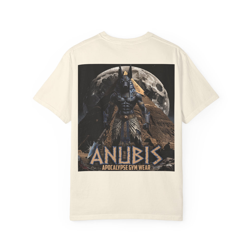 Anubis Bodybuilding Shirt, Gym Pump Cover, Egyptian Myth Graphic Tee, Heavyweight Cotton Workout T-Shirt, Apocalyptic Fitness Apparel