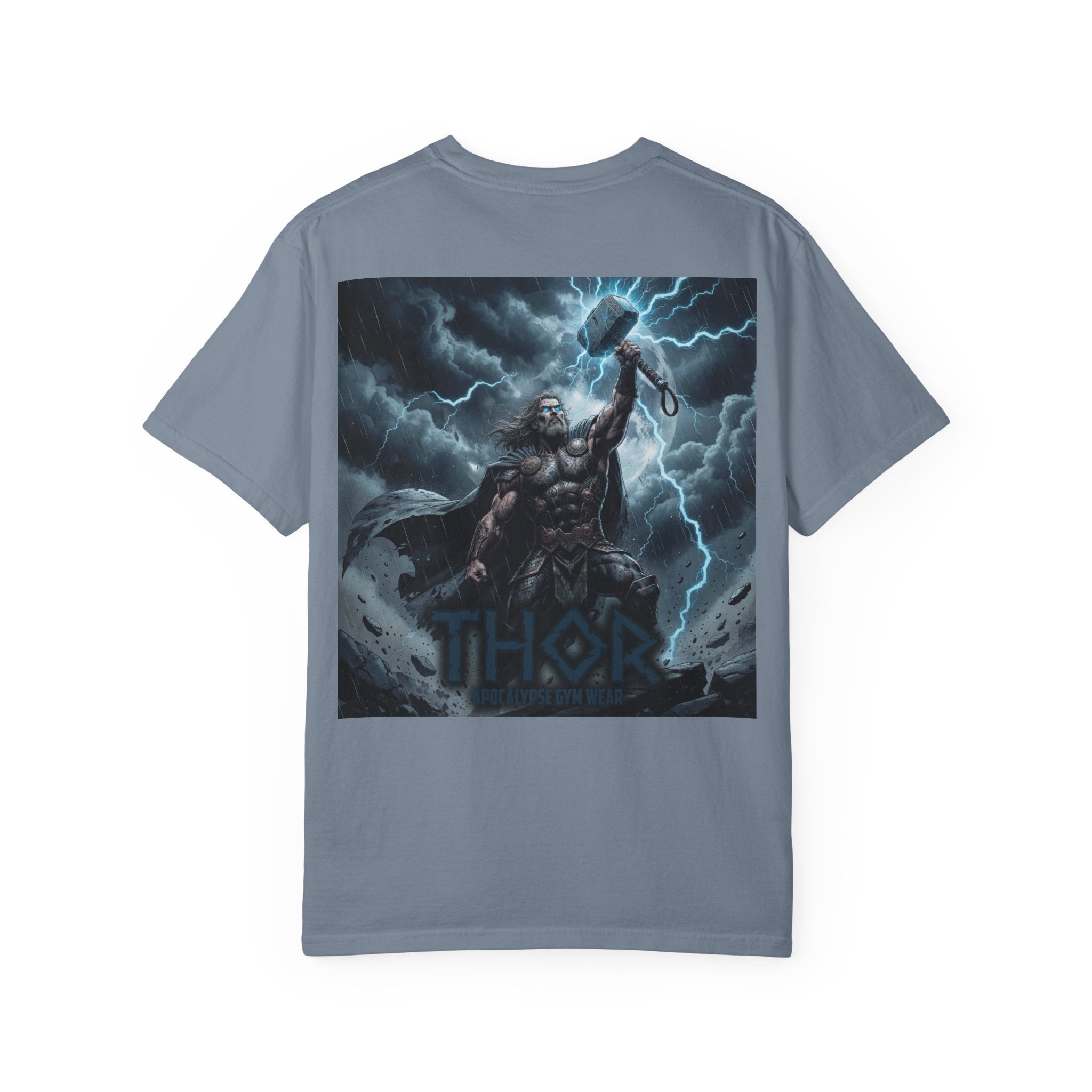 Thor Lightning Illustration T-Shirt | Mythic Norse God Tee