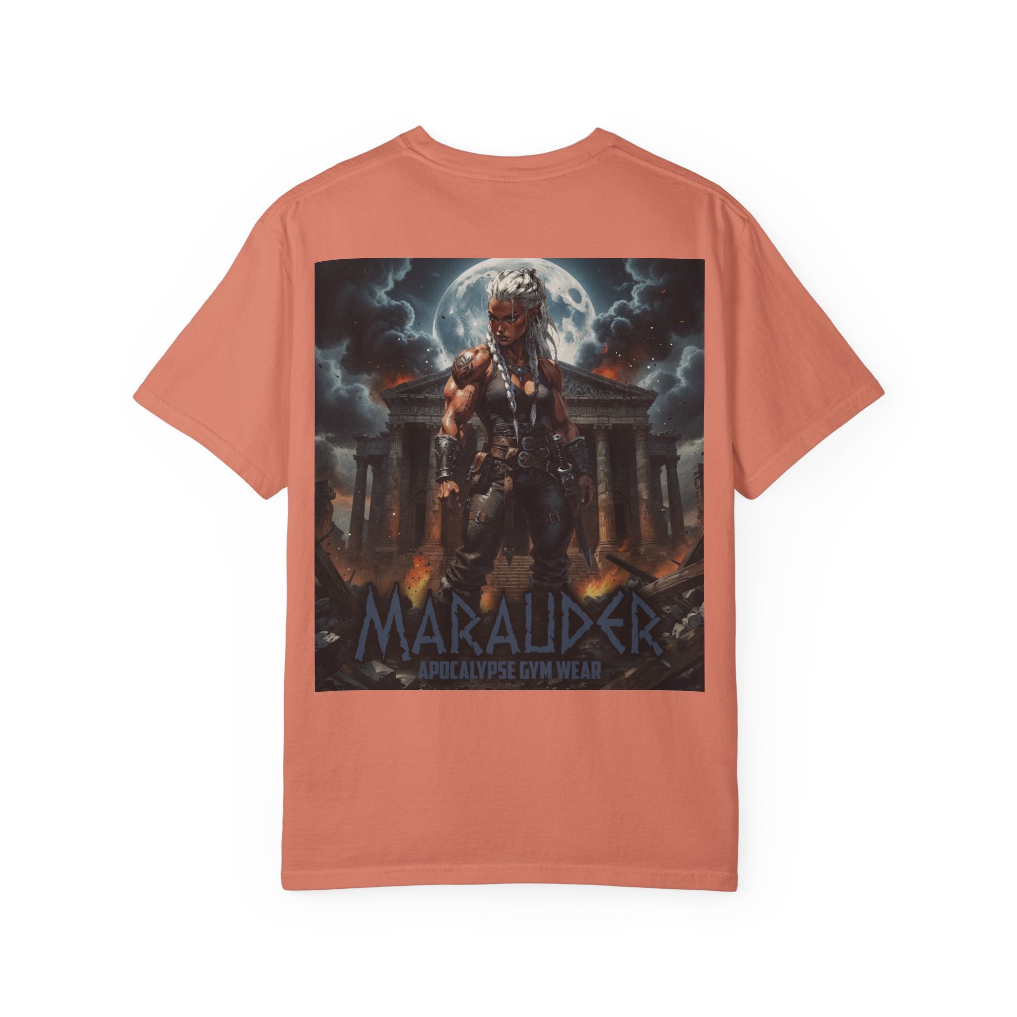 Apocalypse Marauder Pump Cover - Heavyweight Bodybuilding Shirt - Dark Fantasy Gym Wear - Oversized Powerlifting Graphic Tee