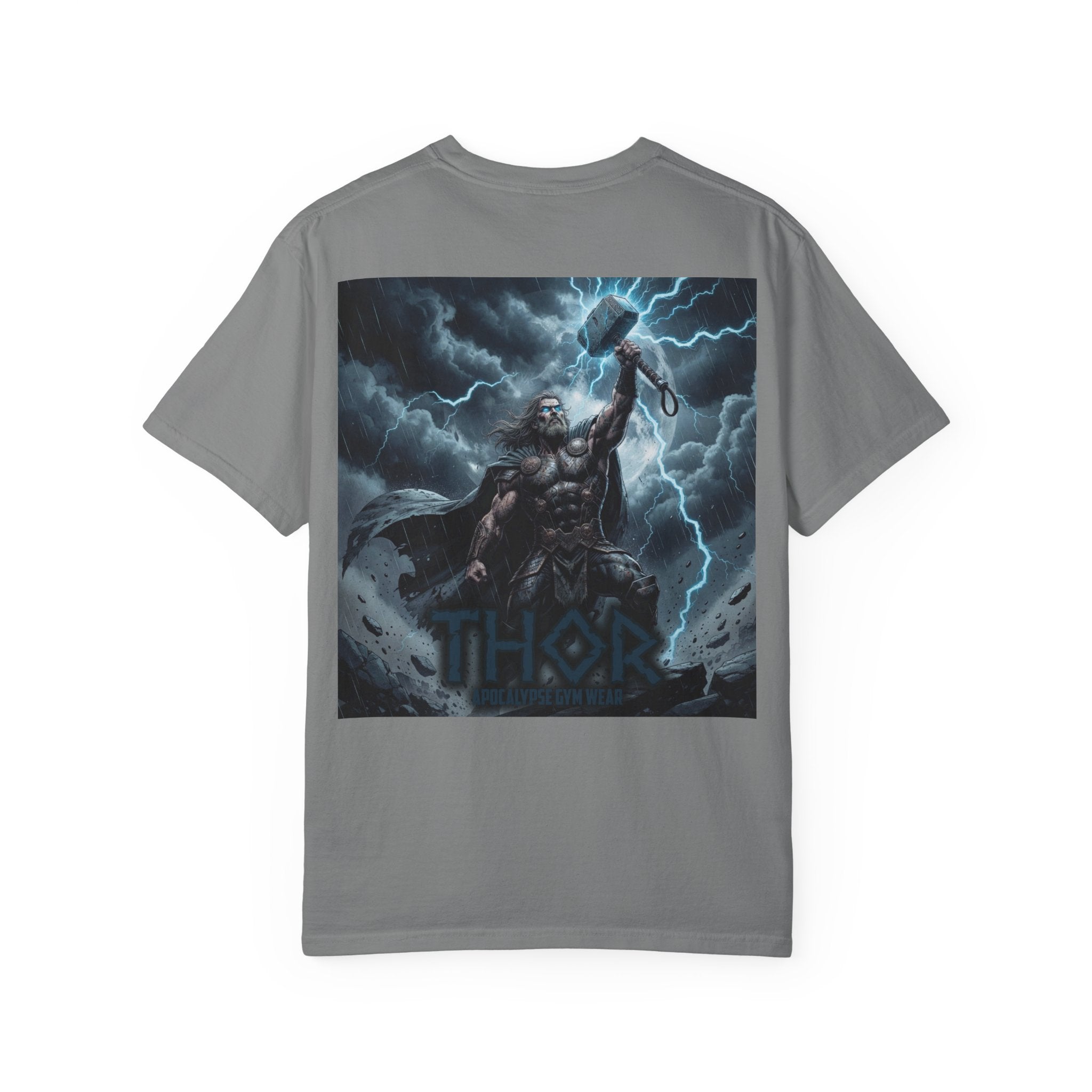 Thor Lightning Illustration T-Shirt | Mythic Norse God Tee