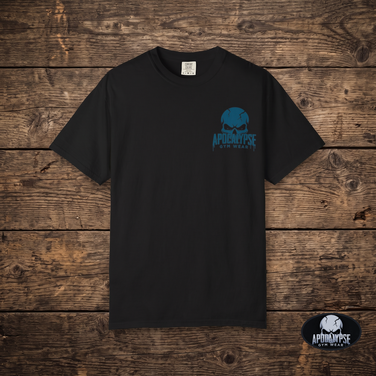 Apocalypse Gym Wear Origin Badge Oversize Tee | Heavyweight Minimalist Pump Cover