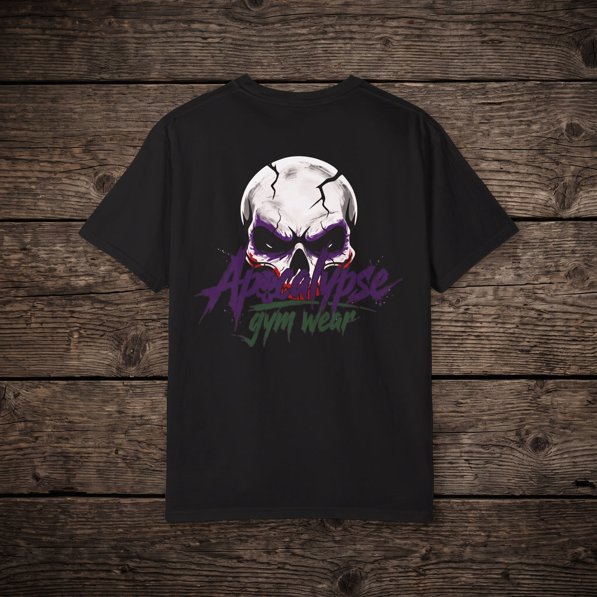 Psychotic Jester Heavyweight Oversized Gym T-Shirt | Apocalypse Gym Wear Pump Cover