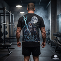 Zeus Apocalypse Pump Cover | Heavyweight Greek Mythology Gym Shirt | Dark Aesthetic Lifting Tee
