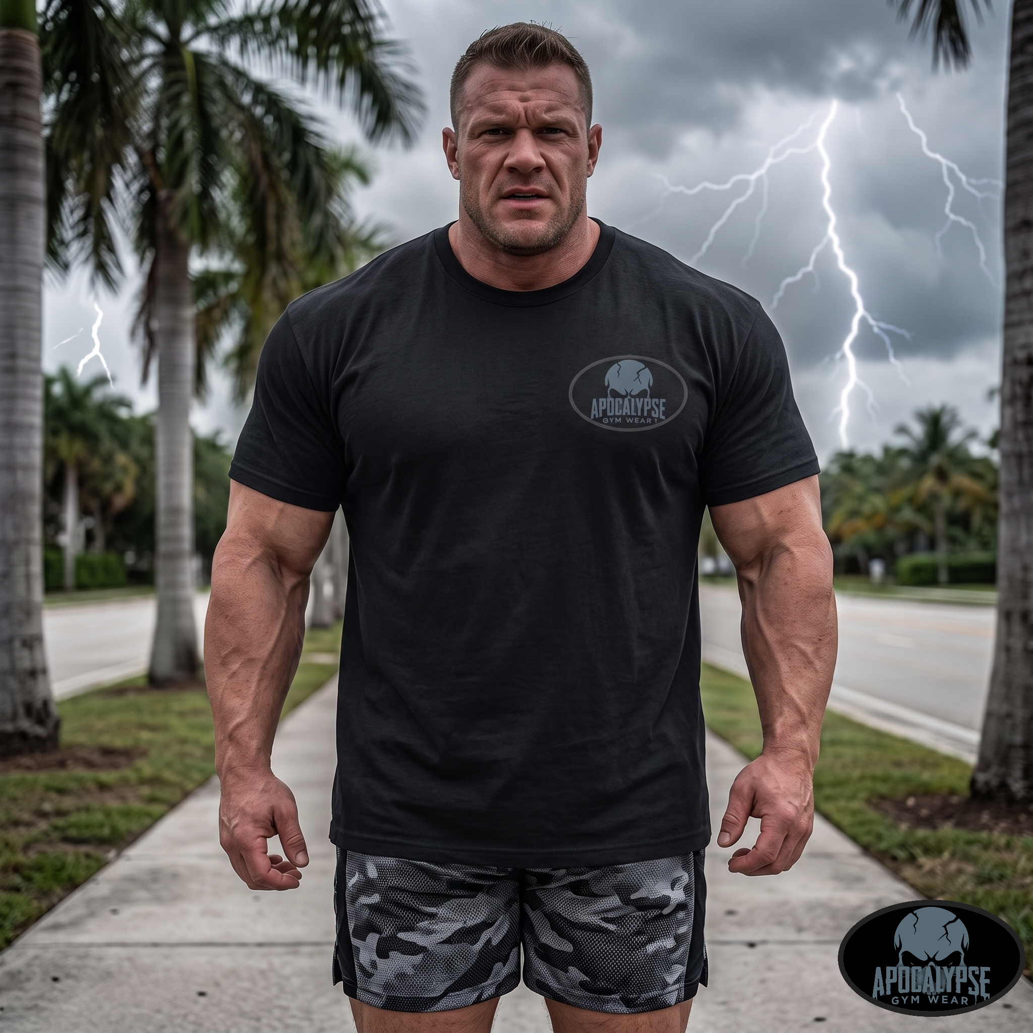 God of Lightning Oversize Tee | Heavyweight Mythic Pump Cover