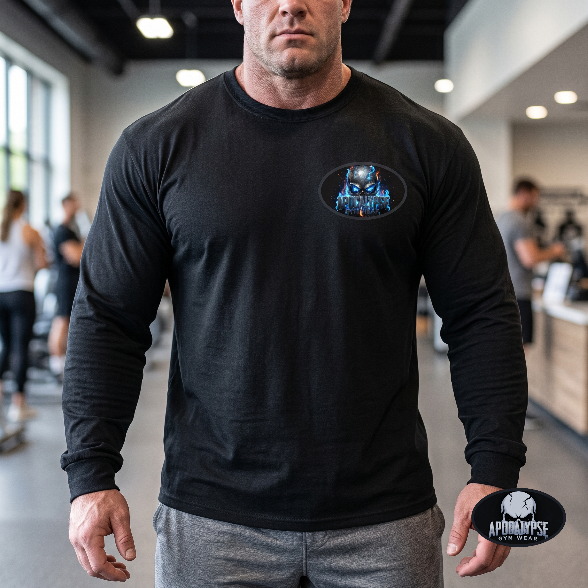 Plasma Hellfire Skull Oversized Long Sleeve and Pump Cover