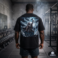 Thor Lightning Illustration T-Shirt | Mythic Norse God Tee