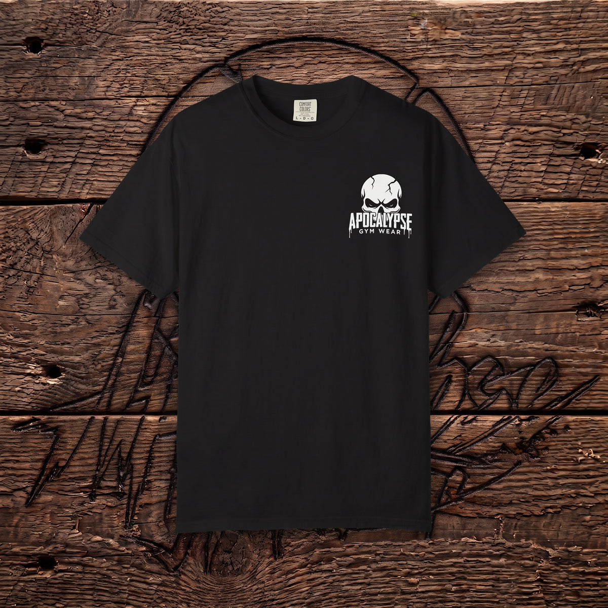 Cracked White Skull Heavyweight Oversized Gym T-Shirt | Apocalypse Gym Wear Pump Cover