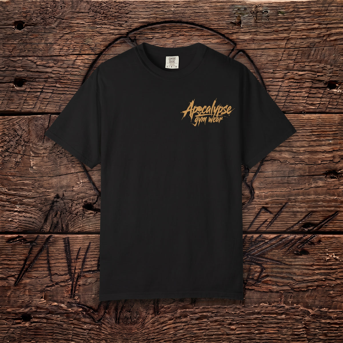 Gold Cracked Skull Heavyweight Oversized Gym T-Shirt | Apocalypse Gym Wear Pump Cover