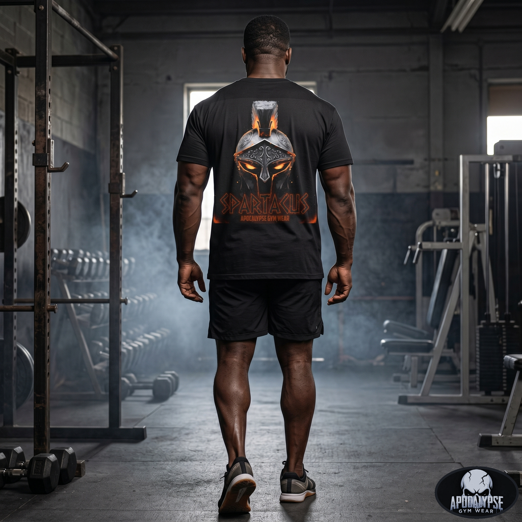 Spartan Helmet Apocalypse T-shirt | Gladiator Skull Warrior Tee