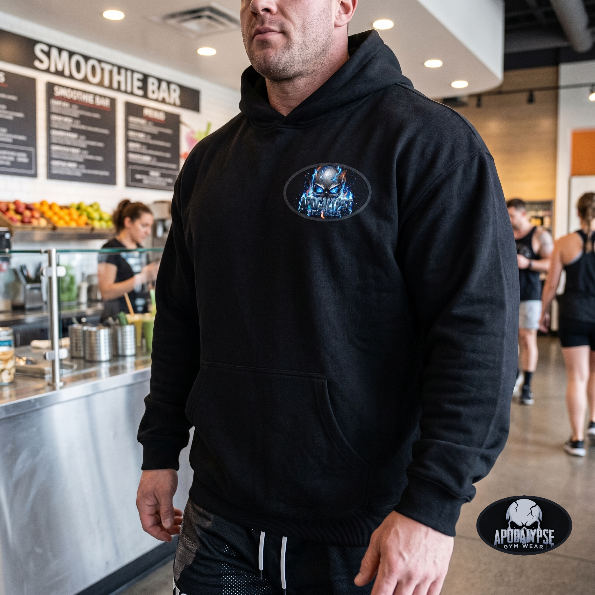 Plasma Hellfire Skull Relaxed Hoodie and Pump Cover