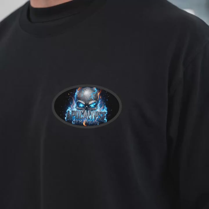Plasma Hellfire Skull Oversized Long Sleeve and Pump Cover