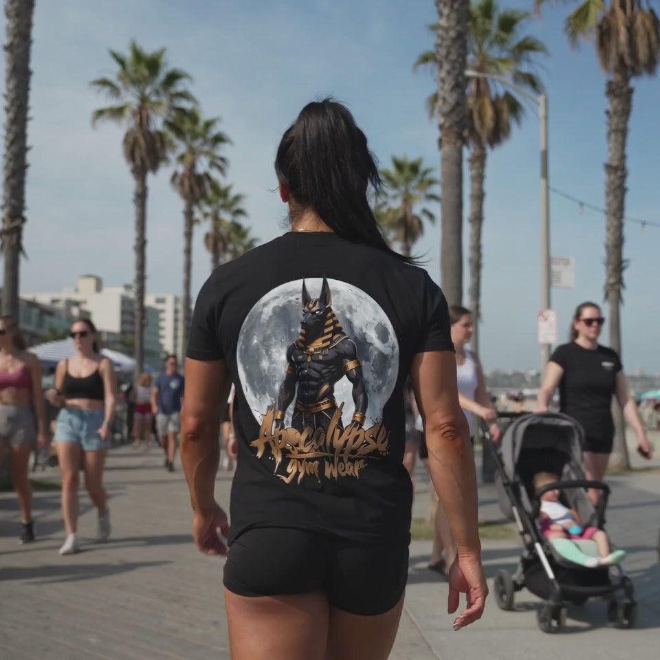 Anubis Gold Heavyweight Oversized Gym T-Shirt | Apocalypse Gym Wear Pump Cover