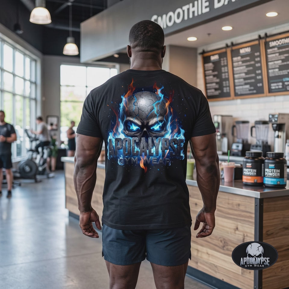 Plasma Hellfire Skull Heavyweight T-Shirt and Pump Cover