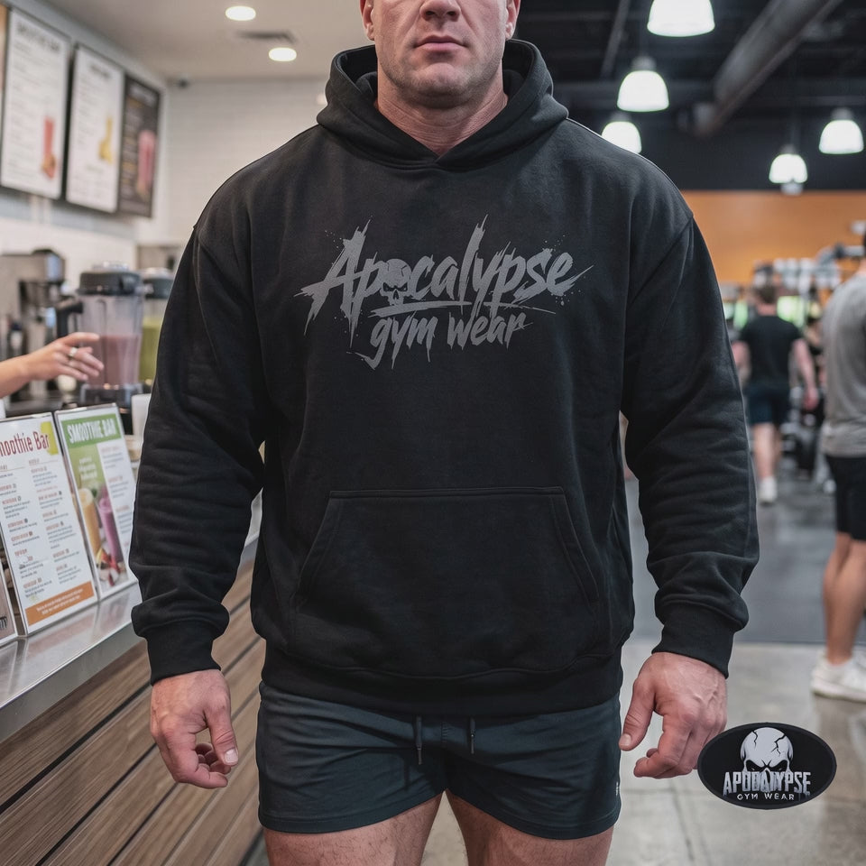 Front Logo Heavyweight Gym Hoodie | Apocalypse Gym Wear Pump Cover