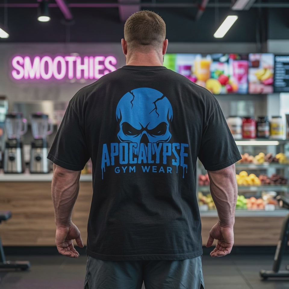 Apocalypse Gym Wear Logo Pump Cover — Skull Logo Oversize Tee
