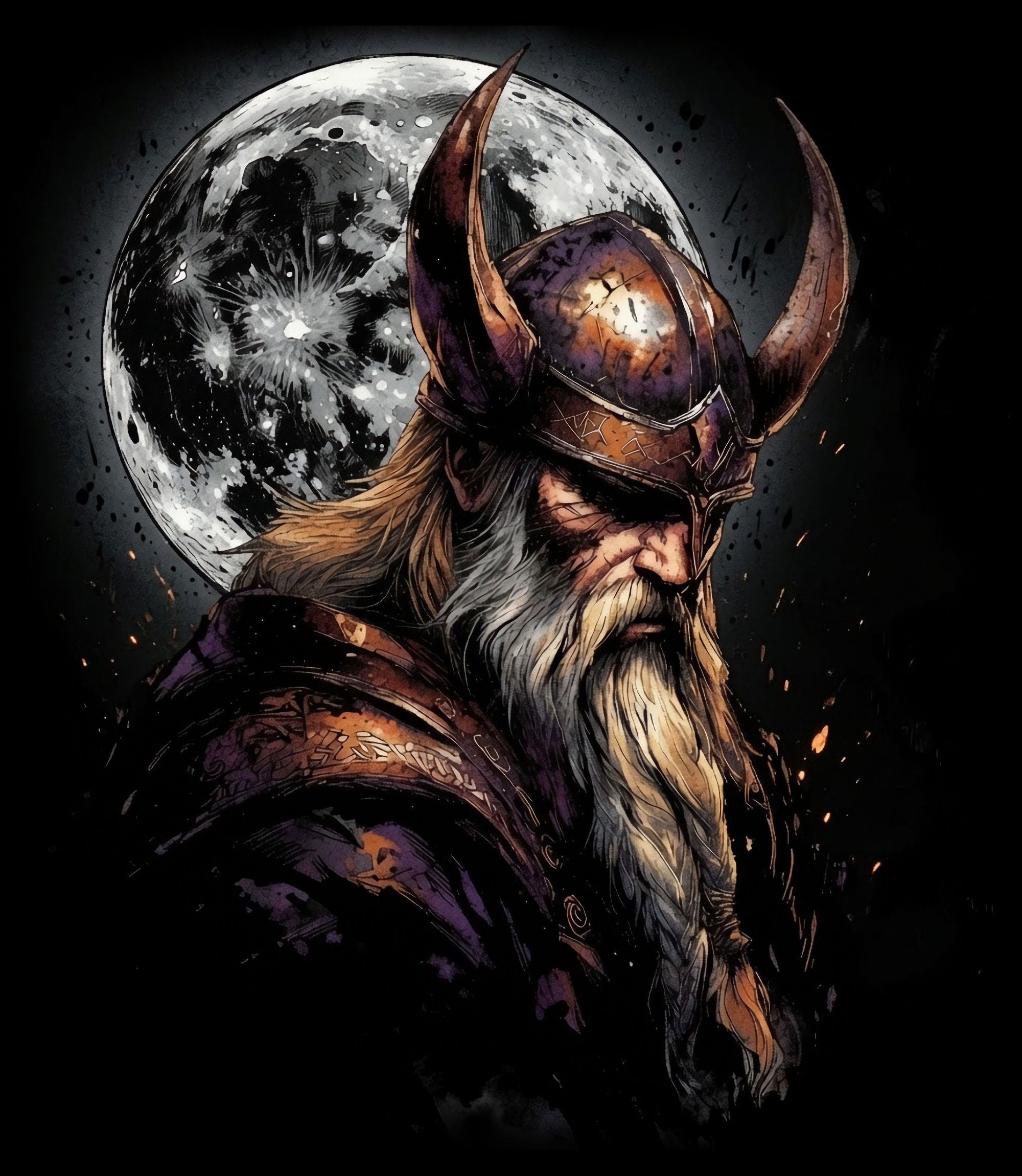Thor Norse God oversize Tee | Heavyweight Mythic Pump Cover