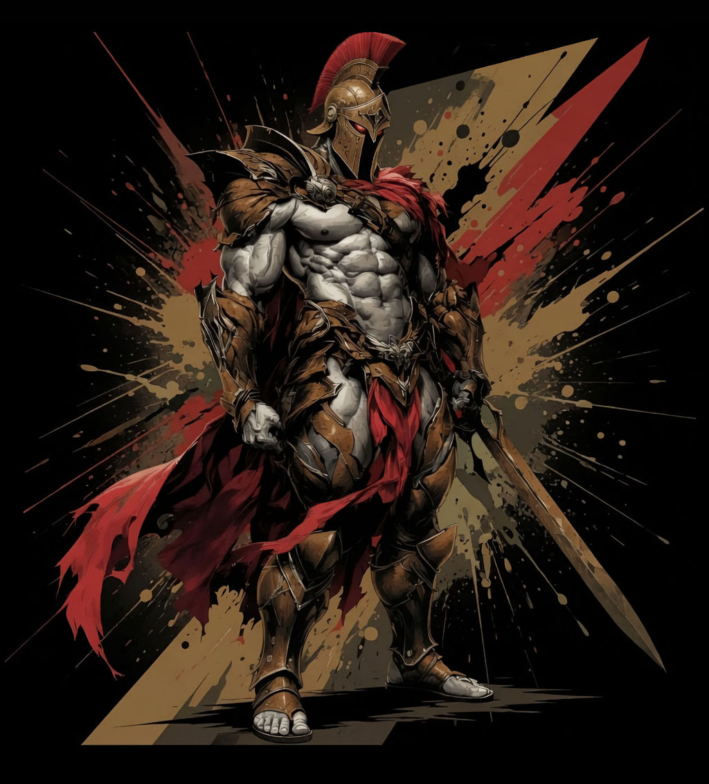 Spartacus Gladiator Oversized Tee | Heavyweight Mythic Pump Cover